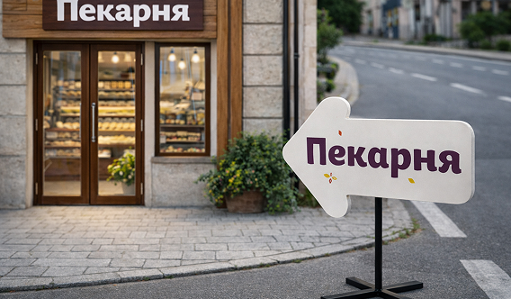 Пластиковая вывеска